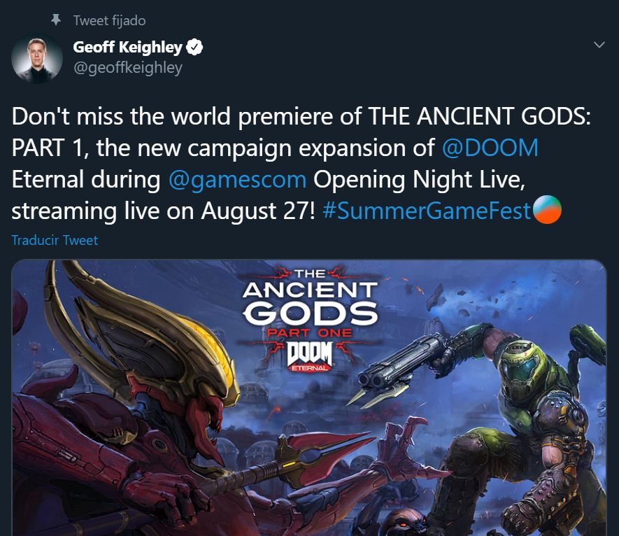 Geoff Keighley Doom Eternal Gamescom 2020