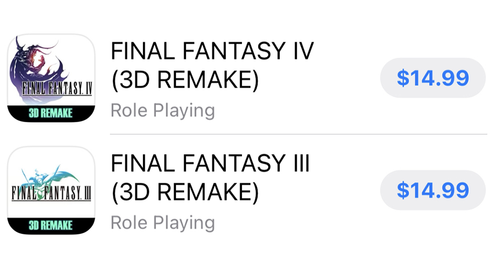 Final Fantasy III & IV